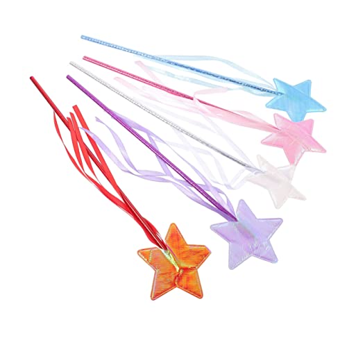 Didiseaon 5 Stück Zauberstab Feenstab Kostüm Für Feenspielzeug Kleinkind Party Fee Geburtstag LED Zauberstab Up Cosplay Mädchen Sternfee Zauberstäbe Ab Tuch von Didiseaon