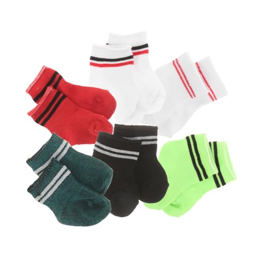 Didiseaon 6 Paare Bunte Kurze Puppensocken für Puppen Kleine Socken Langlebige Puppenzubehör Socken Vielseitige Kostüm Ersatzteile für Puppenmode Didiseaon 6 Paare Bunte Kurze Puppensocken für Puppen Kleine Socken Langlebige Puppenzubehör Socken Vielseitige Kostüm Ersatzteile für Puppenmode von Didiseaon