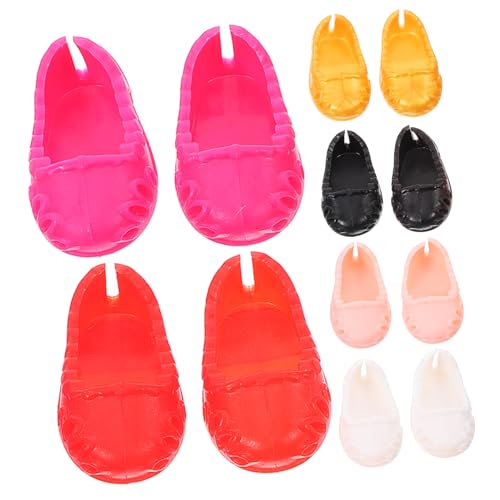 Didiseaon 6 Paare Puppenschuhe Mini Bunte Flache Schuhe für Puppen Mädchen Zubehör Geschenk Didiseaon 6 Paare Puppenschuhe Mini Bunte Flache Schuhe für Puppen Mädchen Zubehör Geschenk von Didiseaon