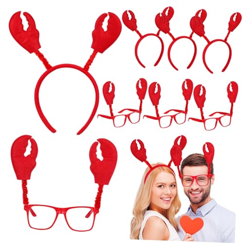 Didiseaon 6 Sätze Teiliges Halloween Krabben Haarreif und Brille Leichte Langlebige Party-cosplay-accessoires für Erwachsene und Sicherer Sitz Wiederverwendbar Fröhliche Dekoration Didiseaon 6 Sätze Teiliges Halloween Krabben Haarreif und Brille Leichte Langlebige Party-cosplay-accessoires für Erwachsene und Sicherer Sitz Wiederverwendbar Fröhliche Dekoration von Didiseaon