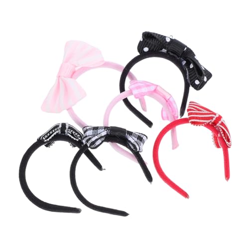 Didiseaon 6 Stück Bunte Bogen Haarschmuck für DIY Puppen Accessoires für Puppenhaus und Kreative Dekorationen von Didiseaon