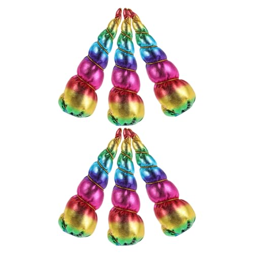 Didiseaon 6 Stück Einhorn Haarreifen Party Zubehör Diy Horn Dekorationen für Geburtstagsfeiern Feiertage Kostümpartys Haarschmuck Accessoires von Didiseaon