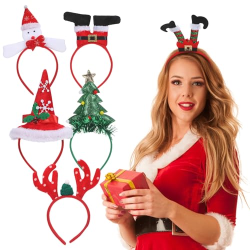 Didiseaon 6 Stück Haarreif Weihnachten: Weihnachts Haarreif Rentier Kopfschmuck Geweih Stirnbänder für Weihnachtsfeiern Kostüm-dekorationen für Kinder Und Erwachsene Didiseaon 6 Stück Haarreif Weihnachten: Weihnachts Haarreif Rentier Kopfschmuck Geweih Stirnbänder für Weihnachtsfeiern Kostüm-dekorationen für Kinder Und Erwachsene von Didiseaon