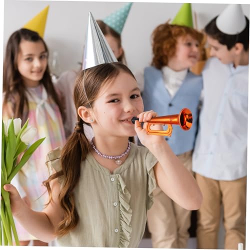 Didiseaon 6 Stück Teiliges Party Trompeten für Bunte Kunststoff Trompeten Modelle für Fußballspiele Feste und Feierlichkeiten Sicher und Vielseitig für Drinnen und Draußen Geeignet von Didiseaon