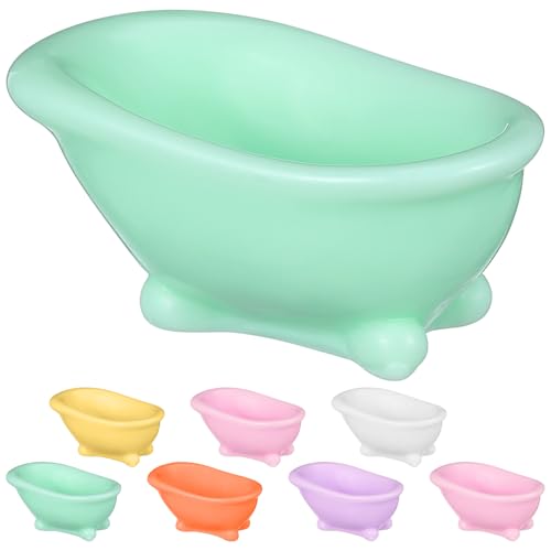 Didiseaon 8 Stück Mikro-landschaftsverzierung Miniwannen Kleine Badewanne Puppenhaus Badezimmerdekoration Mini-badewannendekorationen Puppenhaus-duschbadewanne Waschbecken Im Badezimmer Harz von Didiseaon