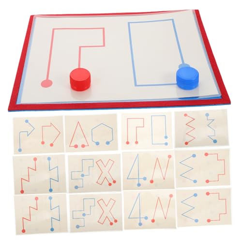 Didiseaon 8 Stück Montessori Lernspiel Gehirntraining Kartenspiel für Kleinkinder Jahre Hand Auge koordination Feinmotorik Spielerisch Links rechts Gehirnentwicklung von Didiseaon