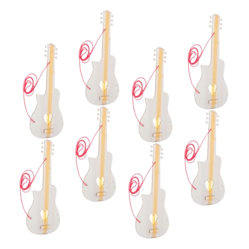 Didiseaon 8 Stück Unfertige Gitarrenausschnitte: DIY-holzscheiben in Gitarrenform, Bastelset, Holzornamente Zum Bemalen, Zeichnen, Anhänger, Verzierungen Didiseaon 8 Stück Unfertige Gitarrenausschnitte: DIY-holzscheiben in Gitarrenform, Bastelset, Holzornamente Zum Bemalen, Zeichnen, Anhänger, Verzierungen von Didiseaon