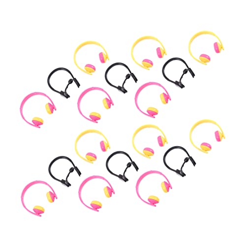 Didiseaon 80 Stück Sonnenbrillen Requisiten Gläser Kopfhörer Mini-pc Puppendekorationszubehör Requisiten-Puppen-Headset-zubehör Puppen-Headset-Requisiten Plastik von Didiseaon