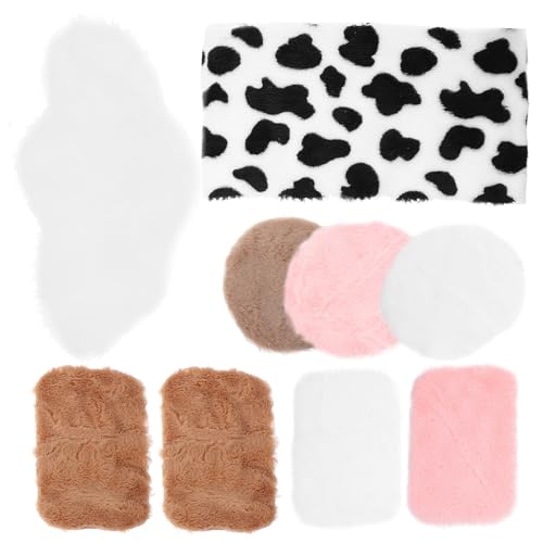 Didiseaon 9 Stück Mini-Teppich winzig Boden Plüsch Miniaturen Zubehör Puppe Teppich vorleger Rugs teppiche bastteppich handwebteppich Mini Möbel Mini-Haushandwerk Mini House Prop Stoff von Didiseaon