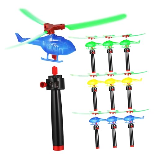 Didiseaon 9Stücke Fliegende Hubschrauber Spielzeuge mit Zugschnur Hubschrauber für Robust und Einfach zu Bedienen für Außenbereich und Partygeschenk Didiseaon 9Stücke Fliegende Hubschrauber Spielzeuge mit Zugschnur Hubschrauber für Robust und Einfach zu Bedienen für Außenbereich und Partygeschenk von Didiseaon