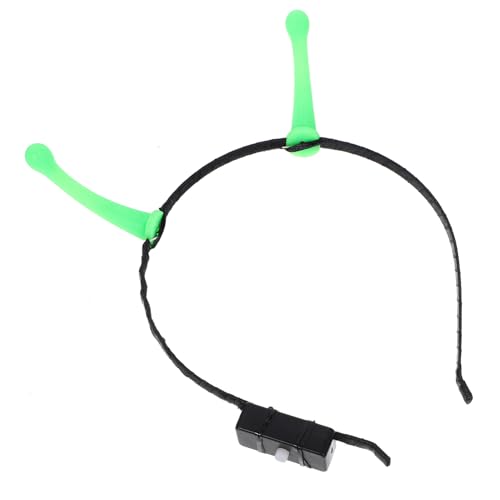 Didiseaon -Stirnband Grün: Leuchtendes -Antennen-Stirnband Lustiges Halloween-Haar-Accessoire Kunststoff-Kopfbedeckung Kostüm-Kopfbedeckung Für Frauen Und Männer Party Cosplay von Didiseaon