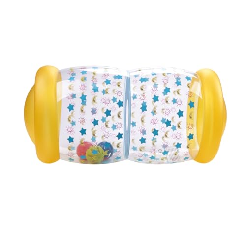 Didiseaon Aufblasbarer Krabbelroller Fitnessspielzeug für Junge Mädchen mit Abgerundeten Ecken Leichtem PVC Material Kompakt für Krabbel Muskeltraining zu Hause und Unterwegs von Didiseaon