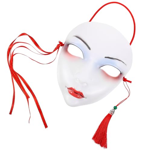 Didiseaon Böse Cosplay-requisiten Maskerade-kostüm-requisite Kostümmasken Chinesische Partymaske Japanische Maske Chinesische Opernmaske Karnevalsmaske Gesichtsmaske Plastik Frau Kleidung von Didiseaon