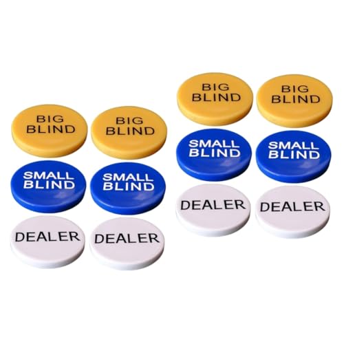 Didiseaon Dealer Button Poker Set – 2-teiliges Set Mit Small Blind - Big Blind Und Dealer Button Für Texas Hold'em Bingo Und Spiele – Hochwertiges Poker Zubehör Für Sportexperten Und Didiseaon Dealer Button Poker Set – 2-teiliges Set Mit Small Blind - Big Blind Und Dealer Button Für Texas Hold'em Bingo Und Spiele – Hochwertiges Poker Zubehör Für Sportexperten Und von Didiseaon