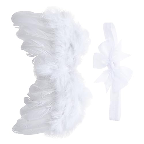 Didiseaon Engelsflügel Kostüm Weiß mit Flügeln und Stirnband Leichtes Cosplay Zubehör für Mädchen Fasching Geburtstag Weihnachten Party und Bühnenauftritte Didiseaon Engelsflügel Kostüm Weiß mit Flügeln und Stirnband Leichtes Cosplay Zubehör für Mädchen Fasching Geburtstag Weihnachten Party und Bühnenauftritte von Didiseaon