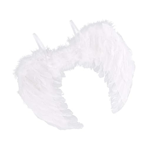 Didiseaon Engelsflügel Weiß Leicht Federflügel Kostüm Requisite für Weihnachten Halloween Party Bühnenauftritt Cosplay Jahre Didiseaon Engelsflügel Weiß Leicht Federflügel Kostüm Requisite für Weihnachten Halloween Party Bühnenauftritt Cosplay Jahre von Didiseaon