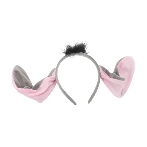 Didiseaon Eselohren Haarreif für Kostümpartys Lustiges Tierkostüm Zubehör für Erwachsene für Halloween Karneval Feierlichkeiten mit Niedlichem Design von Didiseaon