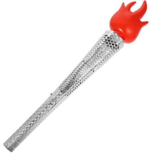 Didiseaon Fackel-requisiten Flammenspielzeug Simulation Flackern Kinderfackel Lagerfeuer Simulierte Fackel Flammend Geburtstagsparty Begünstigt Led Fälschung Dame Silver Plastik von Didiseaon