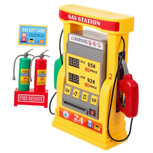 Didiseaon Gasstation DIY mit Doppeltem Digitalen Display Interaktivem Kartenleser und Sprachansage Selbstbedienbare Zapfsäulen Pädagogisches Modell Rechnen und Spiel Didiseaon Gasstation DIY mit Doppeltem Digitalen Display Interaktivem Kartenleser und Sprachansage Selbstbedienbare Zapfsäulen Pädagogisches Modell Rechnen und Spiel von Didiseaon