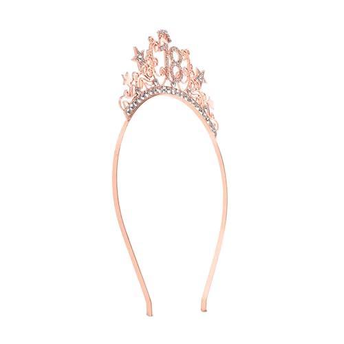 Didiseaon Geburtstagskrone Jahre Haarschmuck Mädchen Prinzessin Tiara Stirnband Legierung Glitzer für Party Feierlichkeiten Bequem und Elegant von Didiseaon