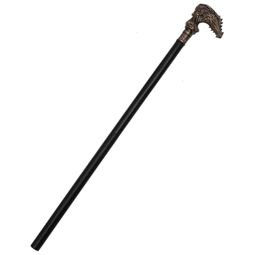 Didiseaon Halloween Gehstock Punk Stil Drachenkopf Cosplay Requisite für Kostüm Zubehör Halloween Dekoration Didiseaon Halloween Gehstock Punk Stil Drachenkopf Cosplay Requisite für Kostüm Zubehör Halloween Dekoration von Didiseaon