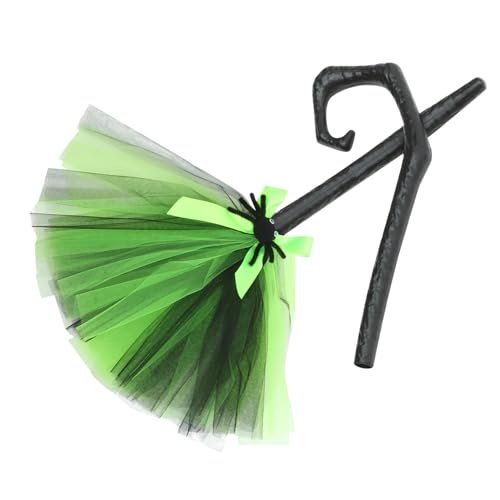 Didiseaon Halloween Hexenbesen aus Kunststoff und Abnehmbar Stabile Besenrequisiten für Hexenkostüme Halloween Party Deko Langlebig und Vielseitig für Karneval und Cosplay von Didiseaon