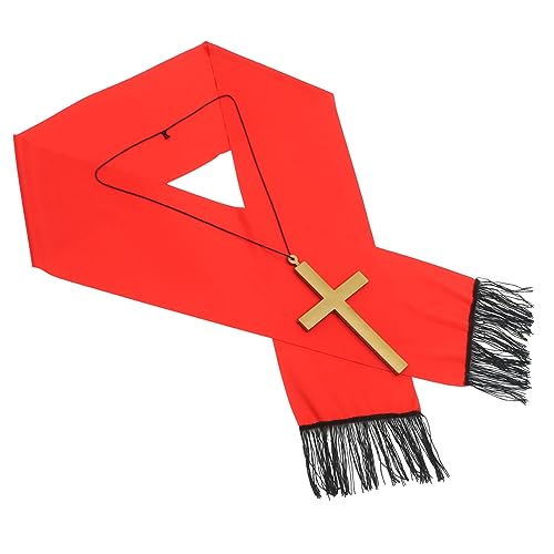 Didiseaon Halloween Kostüm Priester Schal mit Kreuz Anhänger Cosplay Zubehör Plastik und Einzigartiges Partyaccessoire für Festliche Verkleidung und Besonderen Look Didiseaon Halloween Kostüm Priester Schal mit Kreuz Anhänger Cosplay Zubehör Plastik und Einzigartiges Partyaccessoire für Festliche Verkleidung und Besonderen Look von Didiseaon