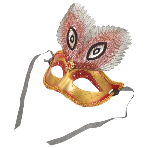 Didiseaon Halloween-kostümmasken Maskerade-augenmaske Weißkopfseeadler-maske Mardi Gras Augenmaske Pfauen-tiermaske Venezianische Damenmaske Karnevalsmaske Plastik Venedig Abschlussball Kind von Didiseaon