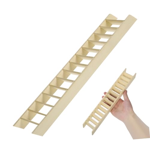 Didiseaon Holzleiter für Puppenhaus Dekoration Langlebig für Dioramen und Bastelarbeiten Perfektes für Puppenhaus Enthusiasten Hochwertiges Holzmaterial von Didiseaon