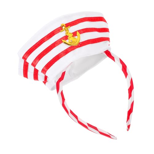 Didiseaon Hut Stirnband für Kostümpartys Verstellbares Matrosen Haarband für Damen und Herren für Karneval Halloween Silvester und Nautische Themenfeiern Didiseaon Hut Stirnband für Kostümpartys Verstellbares Matrosen Haarband für Damen und Herren für Karneval Halloween Silvester und Nautische Themenfeiern von Didiseaon