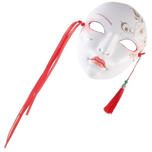 Didiseaon Japanische Anime-maske Narrenmasken Halloween-partymaske Maskenstütze Maskerade-gesichtsbedeckung Kostümmasken Festivalmaske Chinesische Opernmasken Werkzeug Plastik Frau Cosplay von Didiseaon