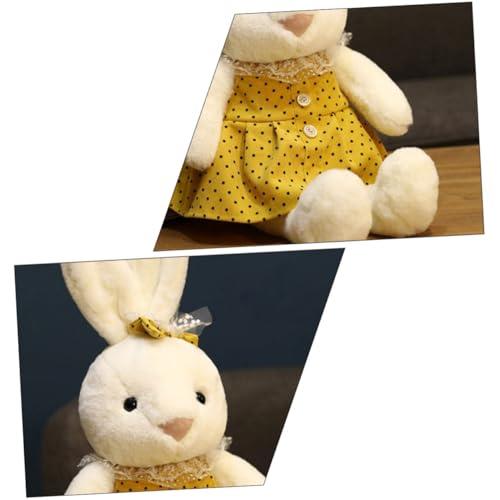 Didiseaon Kuscheliges Bunny Plüschtier Gelb Weiches Stofftier und Dekoratives Kuschelkissen Liebevoll Gestaltetes Häschen als Geschenkidee für Erwachsene von Didiseaon
