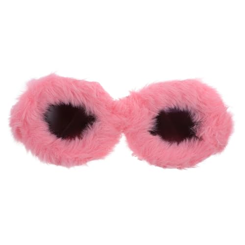 Didiseaon Lustige Plüschige Runde Party Sonnenbrille für Erwachsene Leichte Komfortable Brille als Witziges Accessoire für Partys Fotoshootings und Besondere Anlässe von Didiseaon