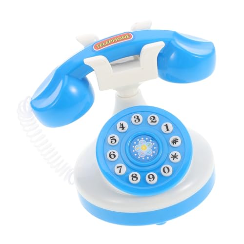 Didiseaon Mini-Telefonspielzeug Blau Telefon Junge Telefon klein Telefon interaktives -Telefon altmodisches Telefon Plastik Blue von Didiseaon