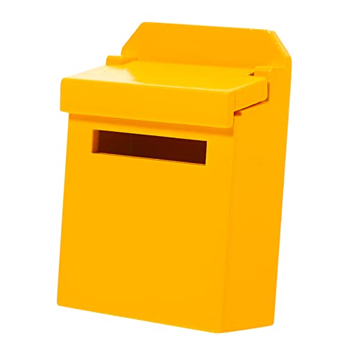 Didiseaon Mini-puppenhaus-zubehör Mini-Sachen Kleiner Briefkasten Dekorativ Kleines Briefkastenspielzeug Puppenhaus-briefkasten Mini-Mailbox-Modell Miniatur Mini-briefkasten Yellow Hölzern von Didiseaon