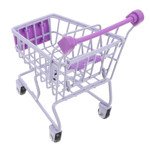 Didiseaon Miniatur Handwagen Einkaufswagen Mini Supermarkt Trolley Deko Kleiner Einkaufswagen Aufbewahrung Kinderzimmer Dekoration von Didiseaon