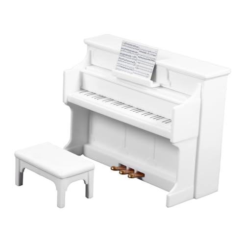 Didiseaon Miniatur Klavier Modell mit Hocker und Noten Miniaturpuppe Klavier Stuhl Puppenhaus Dekoration Mini House Decoration Realistisches Musik Instrument für Puppenhaus Didiseaon Miniatur Klavier Modell mit Hocker und Noten Miniaturpuppe Klavier Stuhl Puppenhaus Dekoration Mini House Decoration Realistisches Musik Instrument für Puppenhaus von Didiseaon