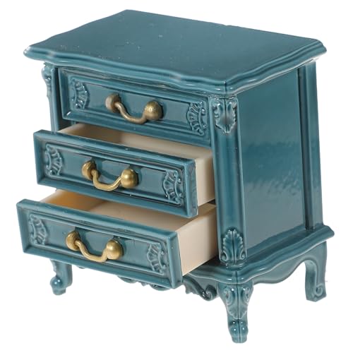 Didiseaon Miniatur Puppenschrank aus Kunststoff Kleines Blaues Miniaturhaus Möbel für Puppenhaus Dekoration Leichtes Robustes für Pretend Play und Didiseaon Miniatur Puppenschrank aus Kunststoff Kleines Blaues Miniaturhaus Möbel für Puppenhaus Dekoration Leichtes Robustes für Pretend Play und von Didiseaon
