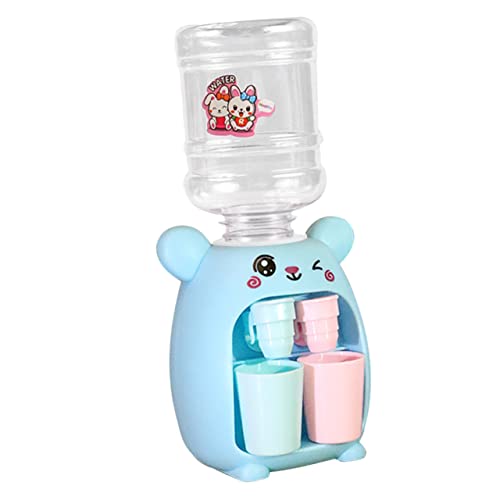 Didiseaon Mit Wasserspender Mini-wasserspender Klein Wasser Hallo Wasserautomatenspender Süß Karikatur Maschine Trinkbrunnen Trinkbrunnen Modell Plastik Blue von Didiseaon