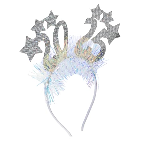 Didiseaon Neujahrs Stirnband mit Sternen Glitzer Haarreif für Erwachsene Perfektes Zubehör für Silvesterfeiern und Neujahrspartys Stylisches Haarband für Fotos und Cosplay Didiseaon Neujahrs Stirnband mit Sternen Glitzer Haarreif für Erwachsene Perfektes Zubehör für Silvesterfeiern und Neujahrspartys Stylisches Haarband für Fotos und Cosplay von Didiseaon