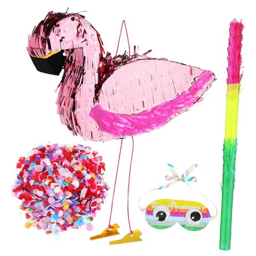 Didiseaon Papier Piñata Flamingo mit Augenbinde und Schlagstab Bunte Partydeko für Kindergeburtstag Sichere Pinata Dekoration für Jungen und Mädchen Geburtstagsfeier Didiseaon Papier Piñata Flamingo mit Augenbinde und Schlagstab Bunte Partydeko für Kindergeburtstag Sichere Pinata Dekoration für Jungen und Mädchen Geburtstagsfeier von Didiseaon