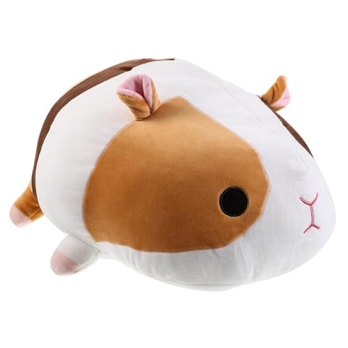 Didiseaon Plüsch Meerschweinchen Kissen Flauschiges Kuscheltier Realistisch Gestaltete Tierpuppe Weiches Stofftier für Dekoratives Wurfkissen für Herbst Halloween Weihnachten und Gemütliche von Didiseaon