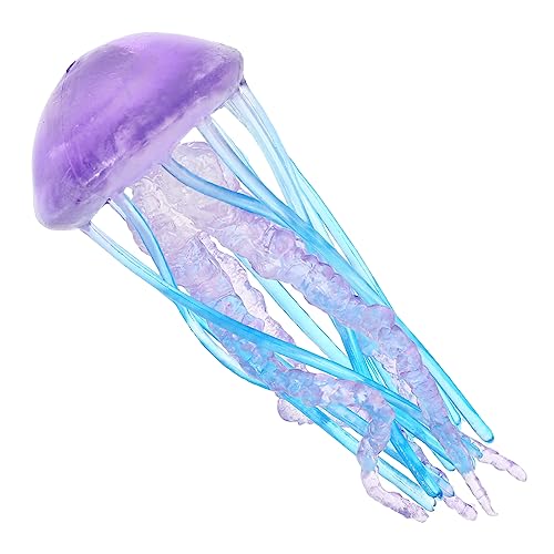 Didiseaon Quallenmodell Animal Figures plastikenten Pädagogisches caakg kucheltier Aquarium-Quallen-Ornament realistisch kleines Quallendekor kompaktes Meereslebewesen- von Didiseaon