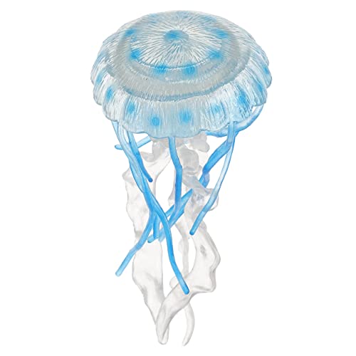 Didiseaon Quallenmodell Realistische Meeresquallen lehrreich sensorisch künstlich Modellierung von Quallen Ocean Animal Toy Quallen-Modell Qualle Plastik Sky-Blue von Didiseaon
