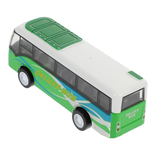 Didiseaon Realistisches Busspielzeug aus Langlebiger Legierung Bewegliches Modell mit Schwungrad Fördert Kreativität und Farberkennung für Kleinkinder Kompakt und Leicht für Unterwegs von Didiseaon