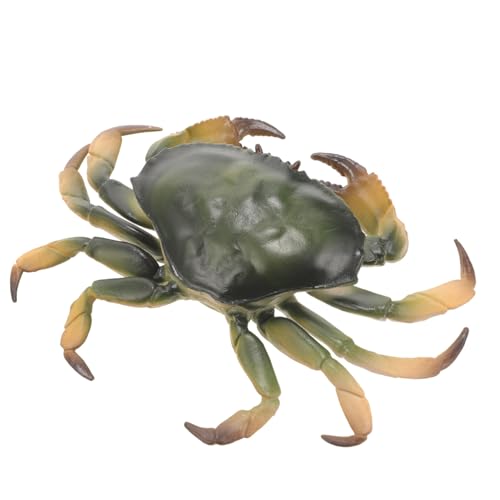 Didiseaon Simulation Krabbe Krabben-Ornament Künstliche Simulationskrabbe Krabbenmodell Entzückende Simulationskrabbe Realistisches Krabbenspielzeug Krabbendekor Spielzeuge Meerestiere PVC von Didiseaon