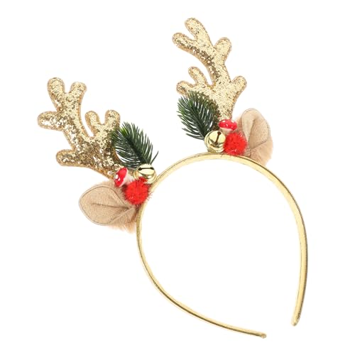 Didiseaon Weihnachts Rentier Geweih Stirnband mit Glitzer und Glocke Festliches Haarschmuck für Erwachsene für Weihnachten Rollenspiele und Partys Didiseaon Weihnachts Rentier Geweih Stirnband mit Glitzer und Glocke Festliches Haarschmuck für Erwachsene für Weihnachten Rollenspiele und Partys von Didiseaon