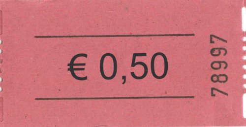 Rollen-Gutschein - € 0,50 - 1000 Stück rot Rollen-Gutschein - € 0,50 - 1000 Stück rot von Die Ideenwelt