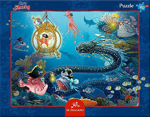 Die Spiegelburg 13829 Rahmenpuzzle Tiefsee-Abenteuer Capt'n Sharky (40 Teile) von Die Spiegelburg