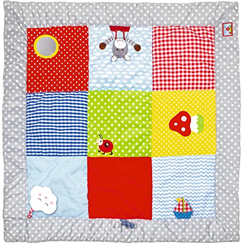 Die Spiegelburg 14501 Krabbeldecke mit Spielelementen BabyGlück (ca. 100 x 100 cm) von Die Spiegelburg